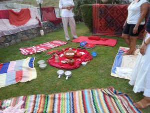 Red Tent altar Italy 2014 Debora Augustoni